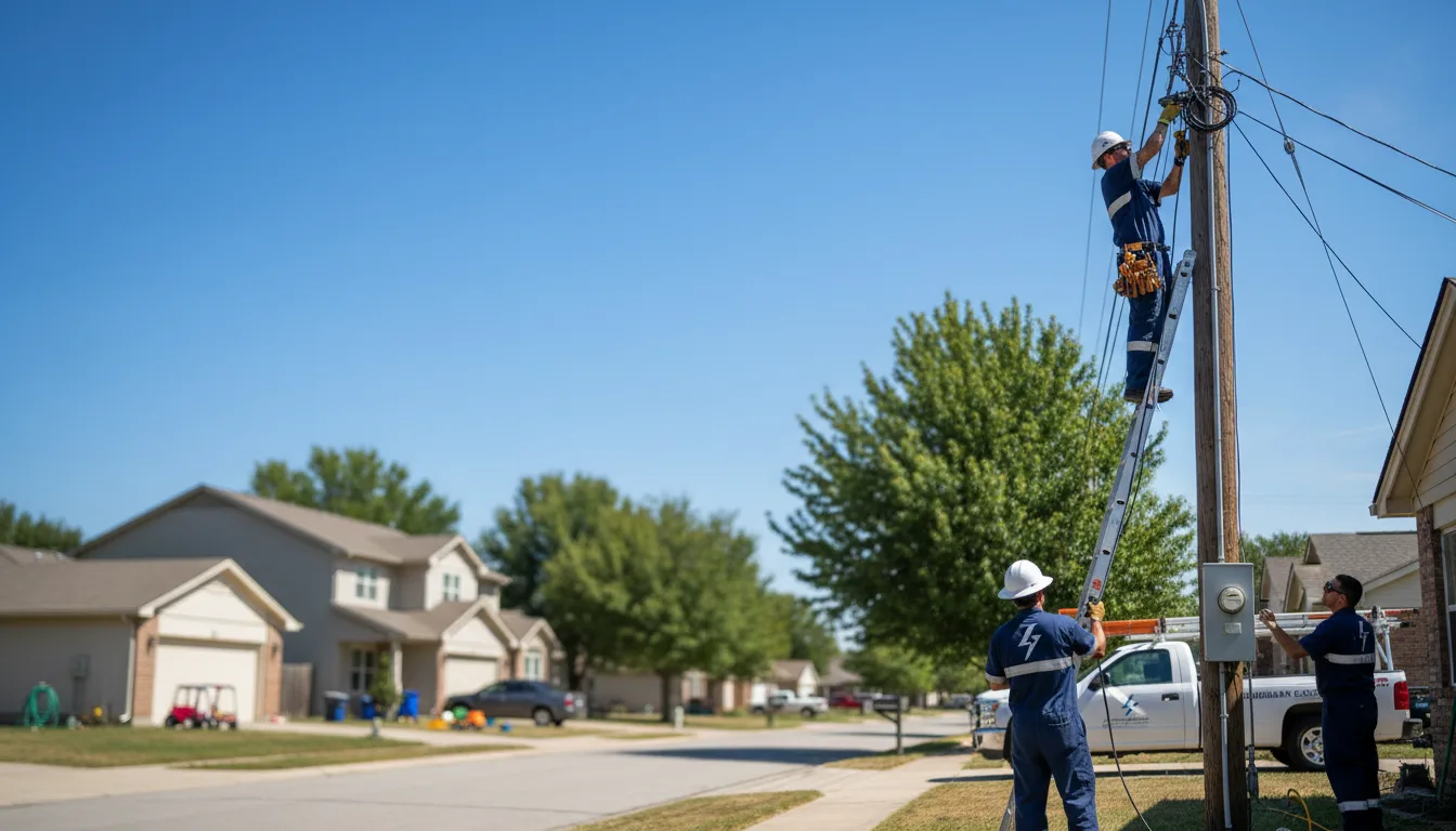 Residential electrician providing installation services in Minter City, MS